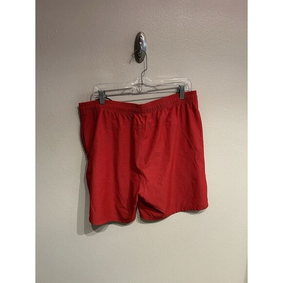 Rhone Athletic Shorts Perforated Red Men's Large Drawstring Pockets - Picture 8 of 9